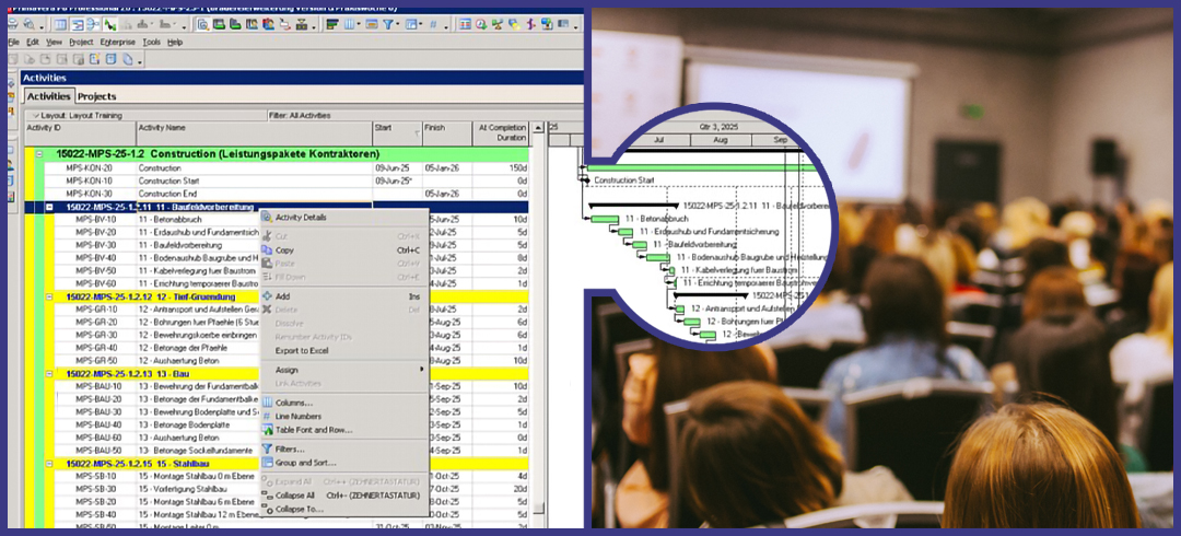 Terminplanung im Projektmanagement mit Primavera P6 